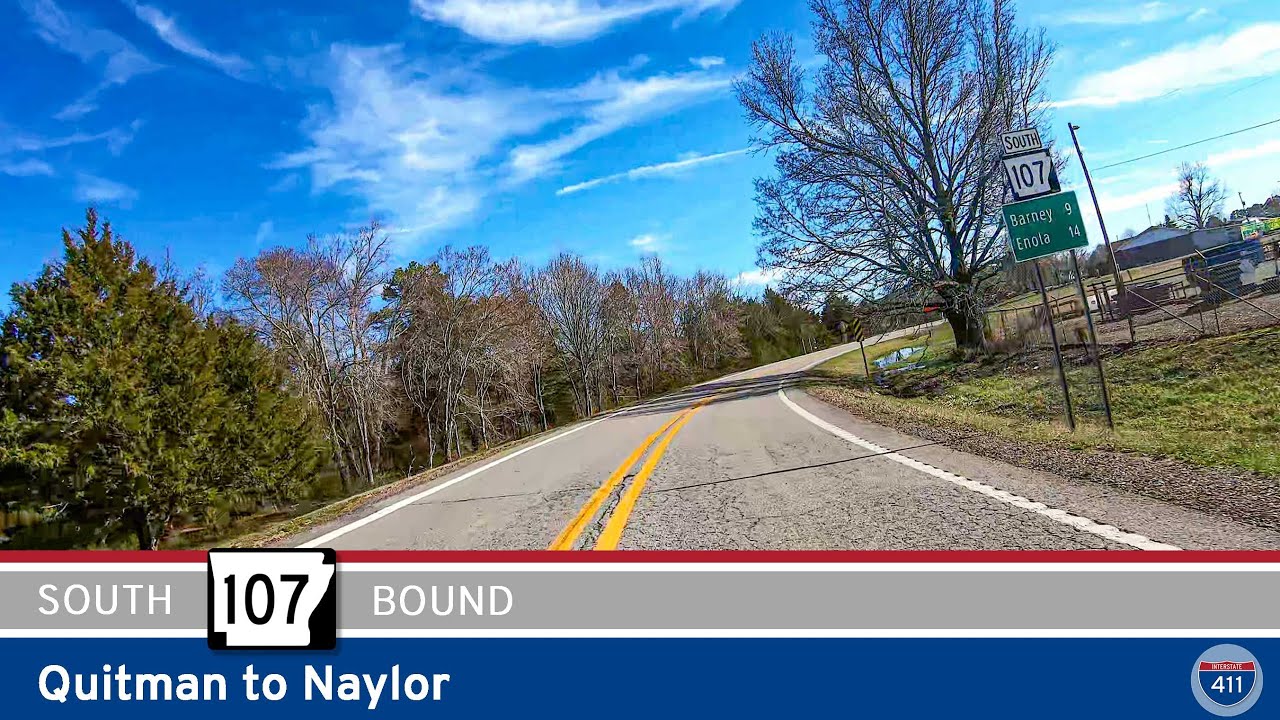 Arkansas Highway 107: Quitman to Naylor