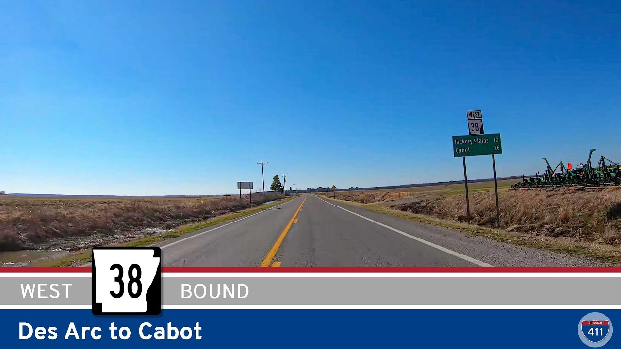 Arkansas Highway 38: Des Arc to Cabot
